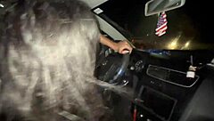 차 세우고 친구들 보지 야외 공개 박기