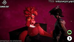 Noches pajeras en Freddy's Fexa con footjob de tetas grandes 😈