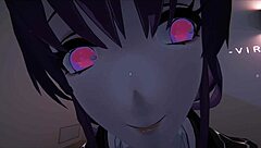 in this casual vr tale, yukoshvr shows kafka and furina alternating playful interactions with the goth boy character.