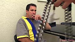 Tranny Agatha Alencar Seduced The Handyman Into Passionately Fucking Her Booty