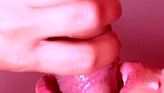 Japanese wife gives an amazing blowjob close up