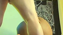 amateur ebony enjoys holiday creampie and deepthroat blowjob in homemade doggystyle