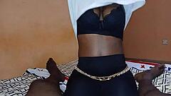 Ebony slimthick rides that tight pussy so good