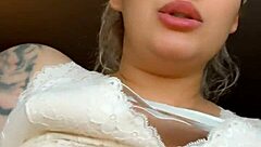 Blonde With Big Natural Tits In Closeup