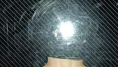 i do a russian handjob with dolly's small tits on desk