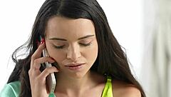 This gf is squealing as bf fucks her deepthroat style