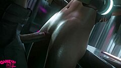 super hot threesome with fita cloud and aerith breeding