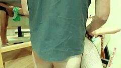 Skinny Petite Friend With Shaved Pussy Gets Wet And Bent Over On Homemade Furniture