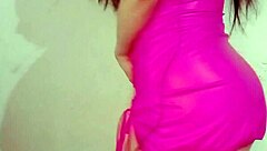 im so horny masturbating in my pink dress, squirting and orgasming pov style.