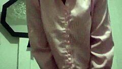 The black wife dances seductively for her lover on the marital bed, eager for his cum.