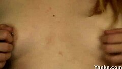 Yanks beauty paige uses her purple vibe for a relaxing session.