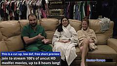 Dr. Tampa conducts entrance physical on Jasmine Rose