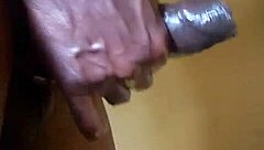 Amateur guide to handjob techniques on big black cock