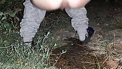 What Happens When I Catch My Stepmom Pissing and Masturbating Outside - Lesbian Illusion Girls