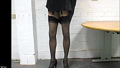Sexy Stockings To Work Slutty Cum On Pussy!