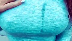 Bimbos engaging in webcam activities with fingering and masturbation