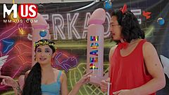 Whitney Wright And Leo Vice Fuck Each Other And Play Jerkaoke Games!