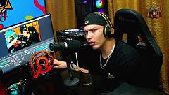 The Podcast Didn't Even Start And Bruna Lambertini Got Totally Naked, Ruan Babou - Pópum No Barraco Completo No Sheer - Red!