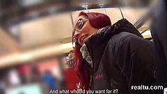 Czech cutie teased in shop and pov nailed