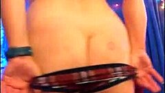 hotwife steffi dances her pussy in christmas costume for voyeur pmv