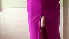 Misr4 in Burgundy Lingerie Close-Up