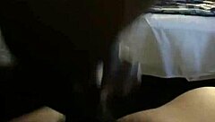 Black sub eagerly swallowing daddy's cum after blowjob.