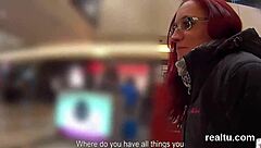 Czech cutie teased in shop and pov nailed