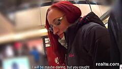 Czech cutie teased in shop and pov nailed