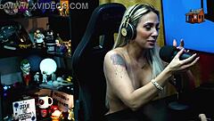 The Podcast Didn't Even Start And Bruna Lambertini Got Totally Naked, Ruan Babou - Pópum No Barraco Completo No Sheer - Red!