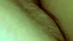 Dominican BBW bends over for cock blowjob with hairy pussy.