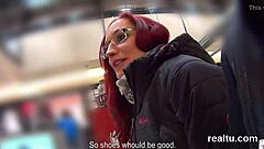 Czech cutie teased in shop and pov nailed