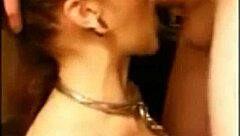 My submissive girlfriend deep throating and getting dominated