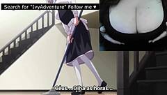 I get so turned on watching Hatsukoi Jikan Ep 2 Parte 1 PT-BR with Ivy in cosplay solo action