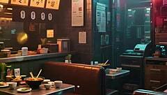 Curvy model poses in sexy future cyberpunk outfits during photoshoot.