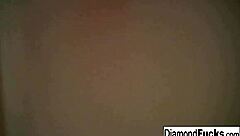 Diamond gets wet and wild in the shower with some solo masturbation.