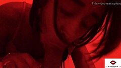 I give a blowjob and handjob to a skinny amateur