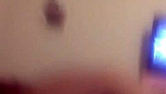 Teen receives huge creampie after riding black cock.