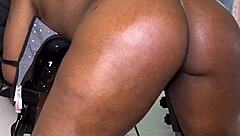 Ebony Woman Bent Over For Bondage Lick And Doggy Fuck