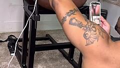 Ebony Woman Bent Over For Bondage Lick And Doggy Fuck