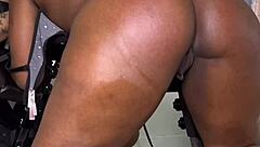 Ebony Woman Bent Over For Bondage Lick And Doggy Fuck