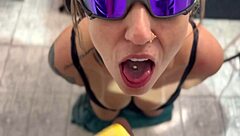 빅 콕이 탄닝 타투 베이비 파괴해!