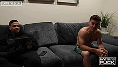 college jock explores tight latina pussy backstage with the gang