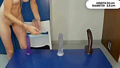 Watch Lola Spice Test Huge Dildos For Massive Orgasm!