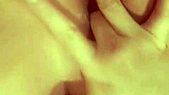 is this redhead slut fingering her hairless pussy for you?