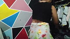 While Organizing Clothes, My Horny Neighbor Gropes My Big Ass and Starts Wild Lesbian Action