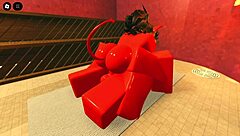 this demon girl seducing me with her hot oiled body in the sauna on roblox