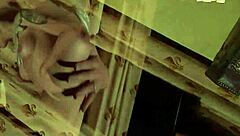 Libertinages cute girl with feathers stripping softly