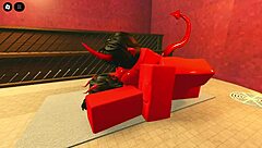this demon girl seducing me with her hot oiled body in the sauna on roblox