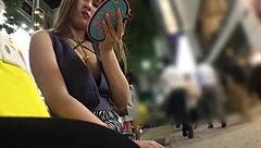 met japanese college girl on app, paid her, creampied in hotel