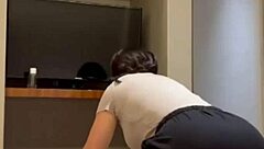 my new domestic employee with big ass gets into hardcore action, cum in mouth and creampie